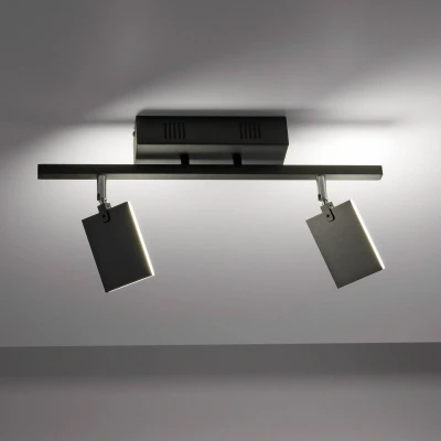Afbeelding van Paul Neuhaus Plafondlamp Pure Mira 2 lichts zwart 6354 18