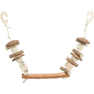 Afbeelding van Trixie Knabbelschommel Kokosnoot/Hout/Rotan 20X30 CM