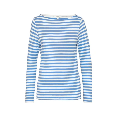 Afbeelding van s.Oliver MIT U BOOT Ausschnitt Longsleeve, Dames, Maat: 46, Royalblau