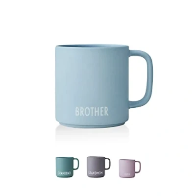 Afbeelding van Design Letters Favoriet Koffiemok Hendel Stijlvolle premium porseleinen koffiecups Gebruik de coffee mug als cappuccinokop of Theekop Cadeau voor Broer 250ml