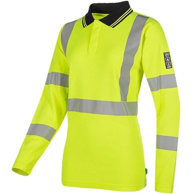 Afbeelding van Augustine Poloshirt Dames Signalisatie Fluo Geel Maat M