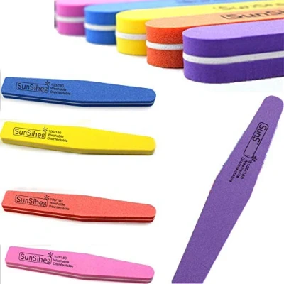 Afbeelding van Professionele Nagelvijlen Set Blokvijl Pedicureset Manicureset Nagelborstel Polijst Vijl Nagelvijl 5 stuks 100/180 grit