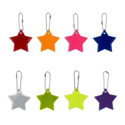 Afbeelding van Aidqxbaoer reflecterende hanger met kettingen, sleutelhanger, voor schooltassen, rugzakken, kinderwagens, kleding, fietsen wandelen (8 kleuren)