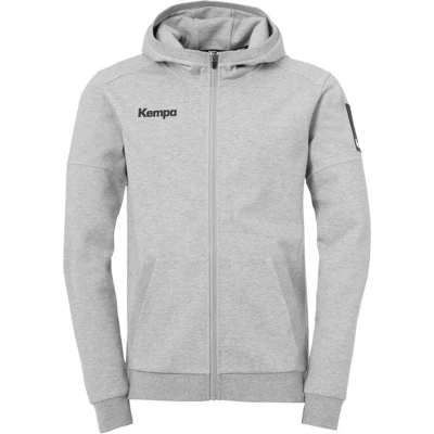 Afbeelding van Kempa Status Capuchon Jas Grijze Melange Maat 2XL