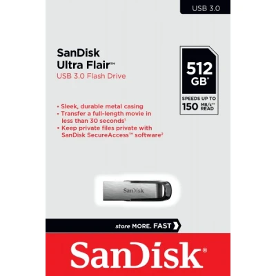 Afbeelding van Sandisk Ultra Flair 512gb 150mb/s Usb 3.0