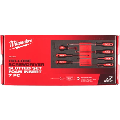 Afbeelding van Milwaukee Accessoires Foam Inlay schroevendraaier SL Set (7 delig) 4932492395