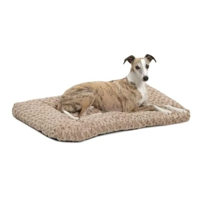 Afbeelding van MidWest Homes for Pets Ombré Swirl pluche huisdierbed, 91,44 cm lang huisdierbed voor intermidate hondenrassen, 40636 STB, mokka