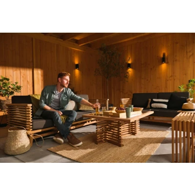 Afbeelding van Riverside teak 2 zits bank incl. kussens Tuindeco