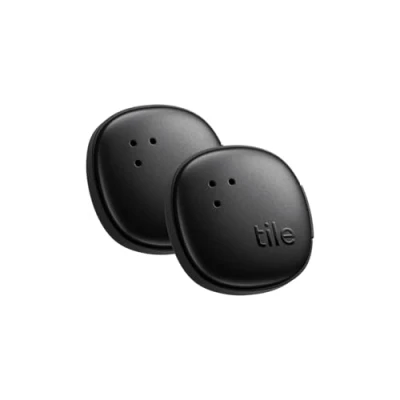 Afbeelding van Tile by Life360 Sticker (2024) Kleine Bluetooth tracker, afstandsbedieningfinder en itemfinder voor fietsen, bril meer. Zowel iOS als Android compatibel. Telefoonfinder. 2 pack (zwart)