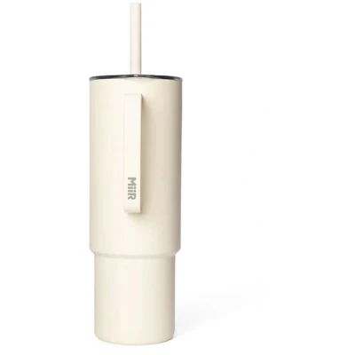 Afbeelding van Thermosfles MiiR All Day Straw Cup Sandstone White 946ml