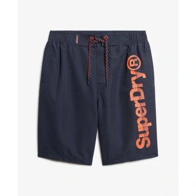 Afbeelding van Superdry Classic Board Zwemshorts, Heren, Maat: Small, Darkest navy