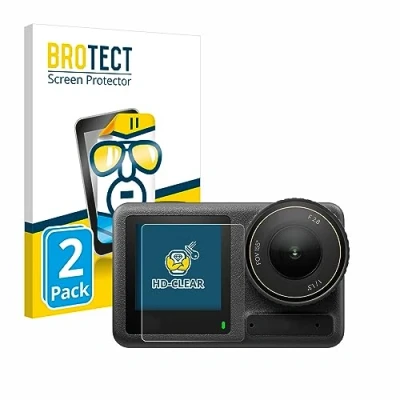 Afbeelding van BROTECT Screenprotector voor DJI Osmo Action 4 (Display voor) Folie Beschermfolie transparant (2 Stuks)