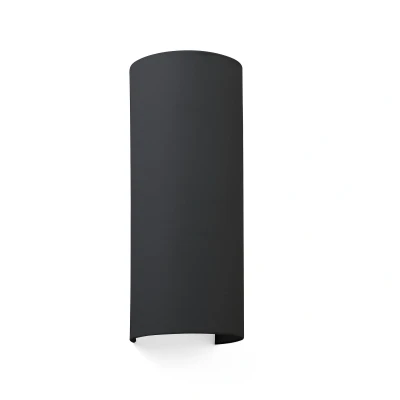 Afbeelding van Faro Lighting Katoenzwart ronde wandlicht 370x 148x 125, E27