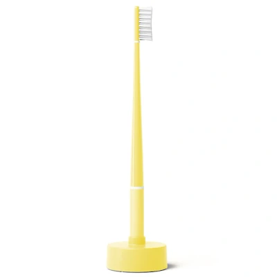 Afbeelding van Piuma Brush + Base ECHINACEA Lemon Yellow Tandenborstels Beautytasting
