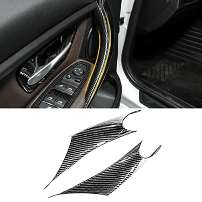 Afbeelding van TTCR II 2 stuks compatibel met BMW 3/4 serie F30/F31/F34/F80 320i, 328i, 330i, 335i&amp;F32/F33/F36 428i, 435i, bestuurder en passagiersdeurgreepafdekking (koolstofvezel)