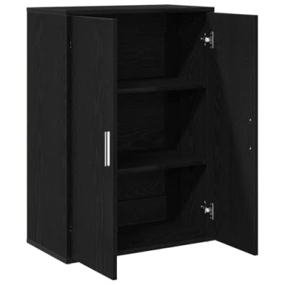 Afbeelding van vidaXL Sideboard Zwart Eiken MDF Medium Buffet Rechthoekig