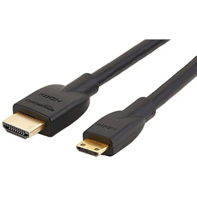 Afbeelding van Amazon Basics HL 007342 High Speed HDMI kabel, Type Mini naar C, Compatibel met TV, 1,8 m, Zwart