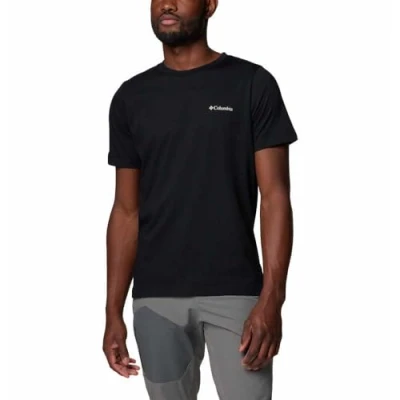 Afbeelding van Columbia Rapid RIDGE BACK Graphic TEE Tshirt print, Heren, Maat: Small, Black/camp ico