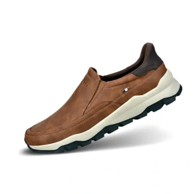 Afbeelding van bugatti Herenslip met hiking touch in casual comfortabele look, cognac, 44 EU, EU