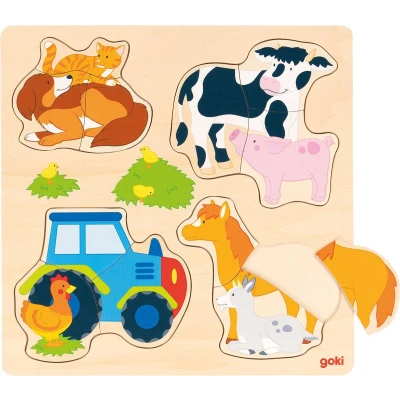 Afbeelding van goki Puzzelboerderijdieren invoegen