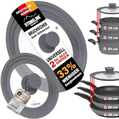 Afbeelding van STONELINE Deksel STONELINE® voor 6 verschillende diameters (set, 2 delig)