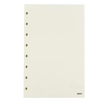 Afbeelding van Eagle Discbound Planner Navulpapier, 8 gaats geperforeerd, 60 vellen, beide zijden bedrukt, leeg, 20 x 15,5 cm, (leeg)
