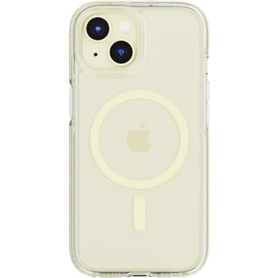 Afbeelding van Tech21 Evo Crystal Hoesje voor iPhone 15 Compatibel met MagSafe Impact Protection Phone Case 15x Militaire Standaard Rating Geel