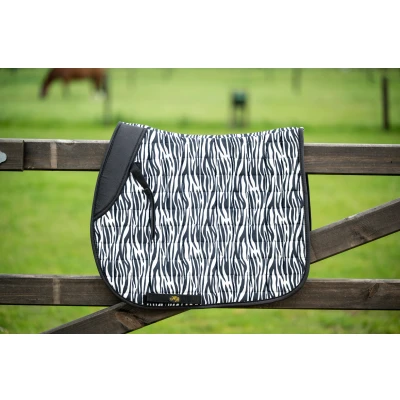 Afbeelding van HB Ruitersport Zadeldekje Zebra Veelzijdigheid Zwart/Wit