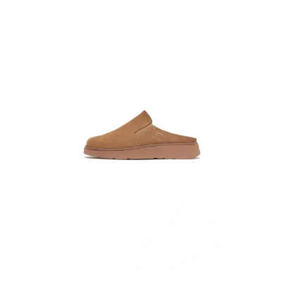Afbeelding van FitFlop Women Gen FF Closed Back Mule Suede Desert Tan Schoenmaat 42