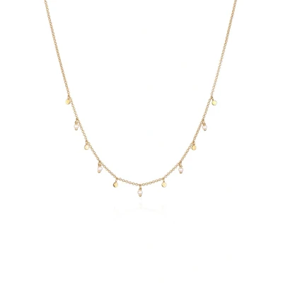 Afbeelding van Elli PLÄTTCHEN Perlen Modisch Elegant Ketting, Dames, Maat: 45, Gold