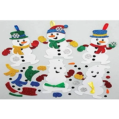 Afbeelding van Baker Ross AX516 Speculaaspop Mix &amp; Match Decoratie Sets Set Van 8, Knutselspullen En Decoraties Voor Kinderen Kerstmis