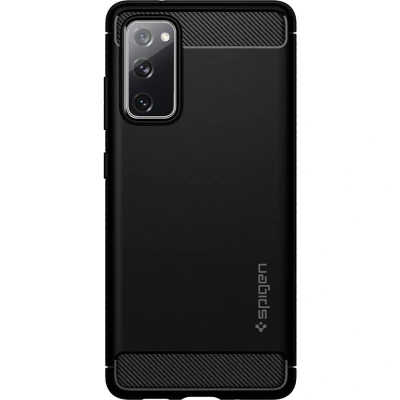 Afbeelding van Samsung Galaxy S20 FE Hoesje Siliconen en TPU (zacht) Spigen Softcase/Backcover Zwart Telefoonhoesje Shockproof/Valbescherming