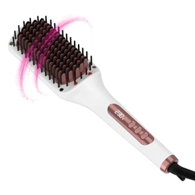 Afbeelding van Solac Expert Ion Brush stijlborstel 65 W 3D borstels met keramische coating ionentechnologie 6 temperatuurstanden 130 230 C elektronisch display automatische uitschakeling kabel 360