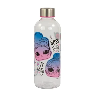Afbeelding van P:os 31944 L.O.L. Surprise drinkfles voor meisjes, transparante fles ca. 850 ml, van kunststof met roestvrijstalen schroefdop, bpa en ftalaatvrij