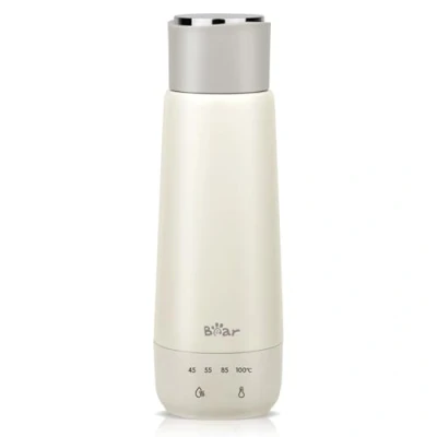 Afbeelding van Bear 300 ml 4 temperatuur elektrische waterkoker 3 in 1 reizen dubbellaags 304 roestvrij staal liner draagbare kleine snelle verwarming isolatie cup niet oplaadbare versie