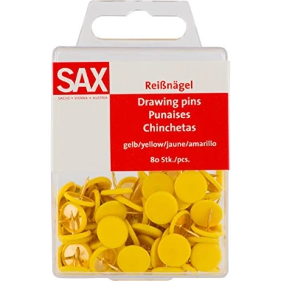 Afbeelding van SAX Punaises 80 stuks geel