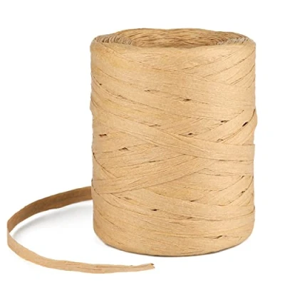 Afbeelding van G2PLUS 200M Raffia Papier Lint, Natuurlijke Verpakking String Twine voor Geschenkdoos Verpakking..