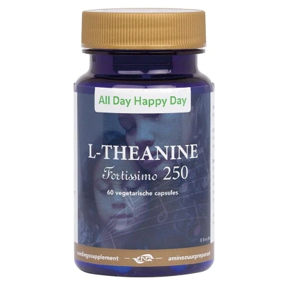 Afbeelding van Alldayhappyday L theanine 250mg 60vc