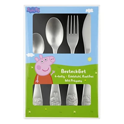 Afbeelding van p:os Bestek Set Peppa Pig, 4st