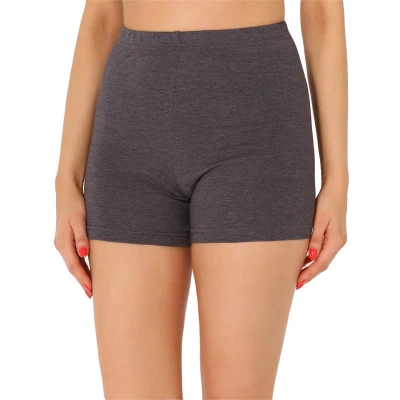 Afbeelding van Merry Style MS MS10 358 LE Dames Leggings Sport Vrijetijdsbroek Kort Katoen Sporbroek Yogabroek Donker Gemêleerd M