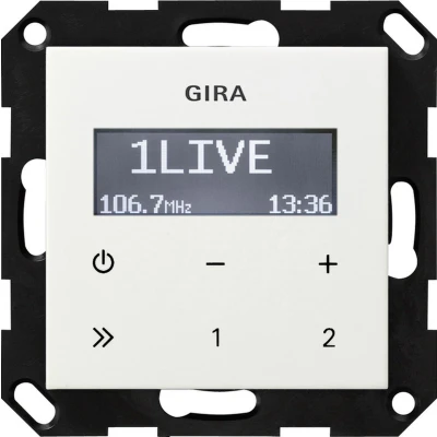 Afbeelding van Gira radio rds zonder luidspreker wit glanzend systeem 55 228403