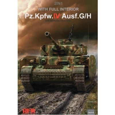 Afbeelding van 1:35 Rye Field Model 5055 Pz.Kpfw.IV Ausf. G/H with full interior Plastic Modelbouwpakket