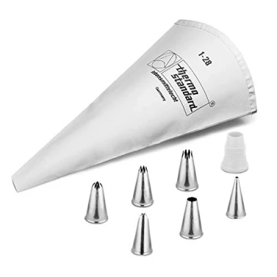 Afbeelding van Spuitzakset katoen 28 cm (8 delig)