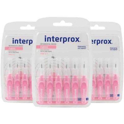Afbeelding van 3x Interprox Ragers Nano Roze PHD 0.7 6 stuks