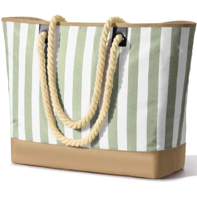 Afbeelding van Unyqoos® Ruime Waterdichte Strandtas voor Familie Uitjes en Vakanties met Ritssluiting