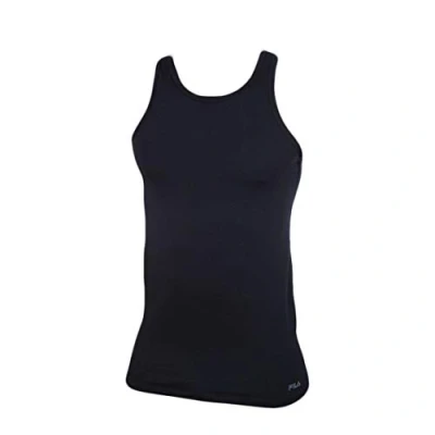 Afbeelding van FILA Round Neck Tank Top Zwart katoen Medium Heren