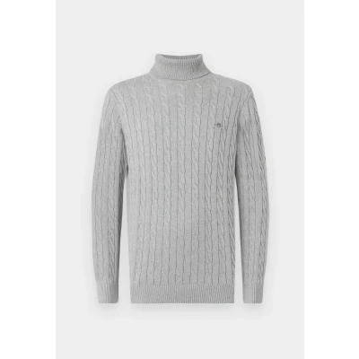 Afbeelding van GANT Katoenen kabel Turtle Neck, gemengd grijs, S