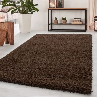 Afbeelding van Hoogpolig vloerkleed Sade Bruin 80x150cm Adana Carpets