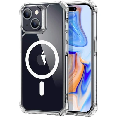 Afbeelding van ESR Air Armor HaloLock Case Backcover Apple iPhone 15 Transparant MagSafe compatible