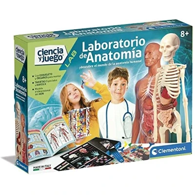 Afbeelding van Clementoni, 55485 anatomie laboratorium, educatief wetenschappelijk spel, spel voor en menselijk lichaam, speelgoed kinderen, 8 jaar, in het Spaans